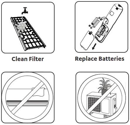 Actronair WRE 035CS Wall Hung Split System - Replace batteries