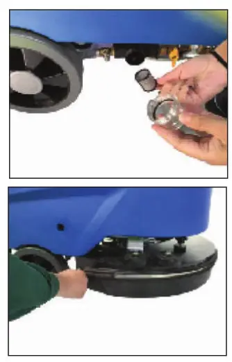 GLOBAL INDUSTRIAL 641410 17 Inches Electric Auto Floor Scrubber- Daily Maintenance