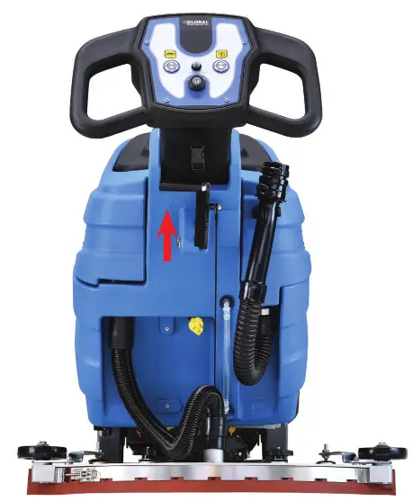GLOBAL INDUSTRIAL 641410 17 Inches Electric Auto Floor Scrubber- OPERATION 5