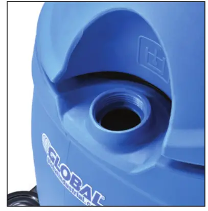 GLOBAL INDUSTRIAL 641410 17 Inches Electric Auto Floor Scrubber- SOLUTION TANK