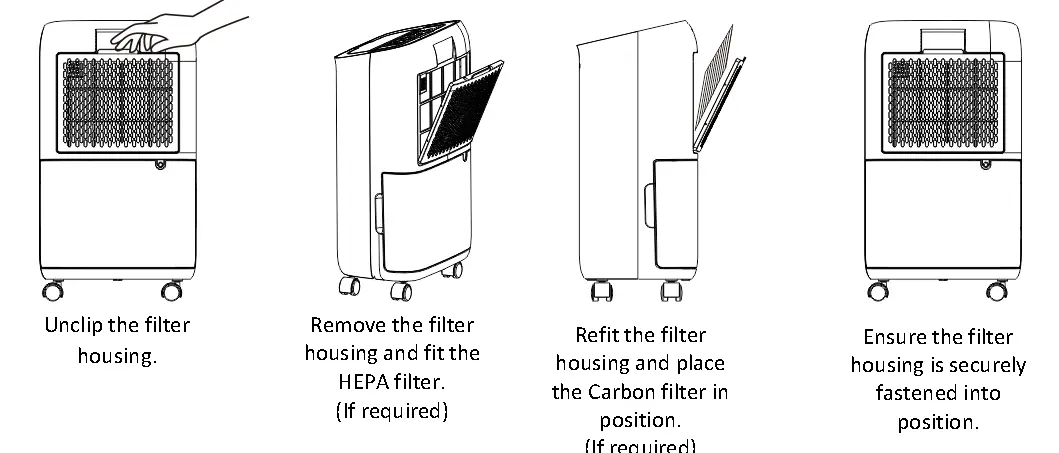 FITTING THE OPTIONAL FILTERS