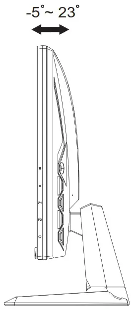ASUS VG2491A Series LCD Monitor - Adjusting the monitor