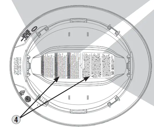 KLEIN TOOLS 60345 KARBN Full-Brim Hard Hat Instructions - Fig B