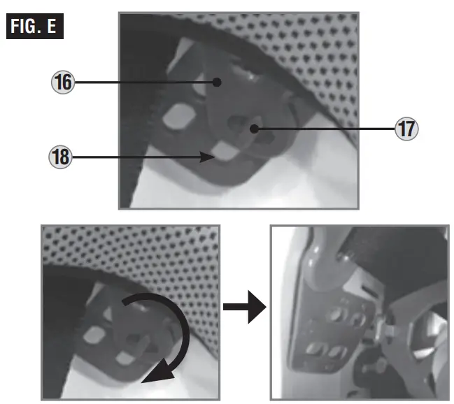 KLEIN TOOLS 60345 KARBN Full-Brim Hard Hat Instructions - Fig E