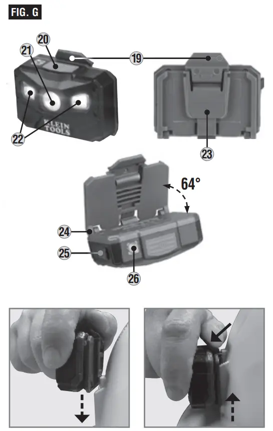 KLEIN TOOLS 60345 KARBN Full-Brim Hard Hat Instructions - Fig G