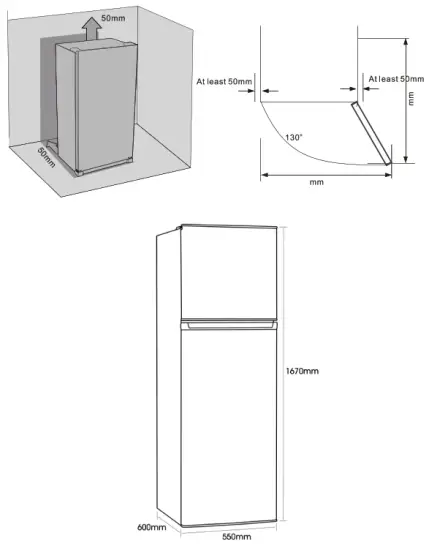Euromaid ETM269W 248L Top Mount Frost Free Fridge - fig 10