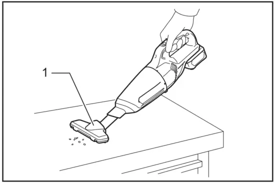 makita-CL108FD-Cordless-Cleaner-Operarion