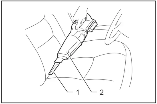 makita-CL108FD-Cordless-Cleaner-Operarion