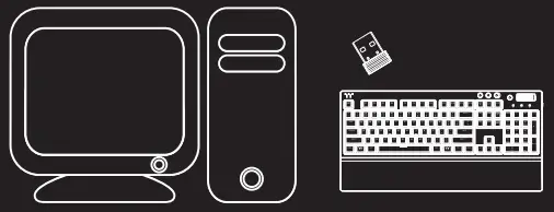 thermaltake W1 Wireless Mechanical Gaming Keyboard - Fig1