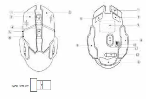 Shenzhen Qianlinjing Technology QV13 2.4G Wireless Mouse fig 1