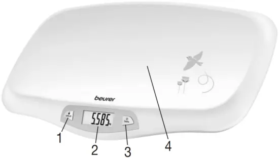 beurer BY 80 Baby Scale Device description A