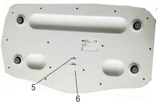 beurer BY 80 Baby Scale Device description B