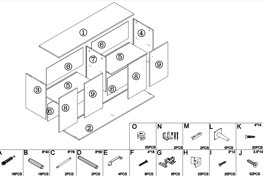 Tidoin JS-YDW3-6330 Accent-Storage Cabinet-FIG-17