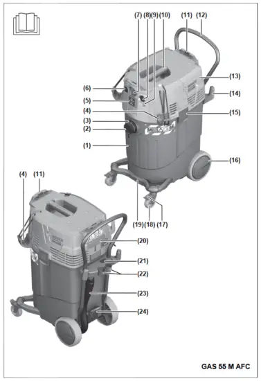 BOSCH -3601JC3360- GAS- 55 M AFC -Professional -1