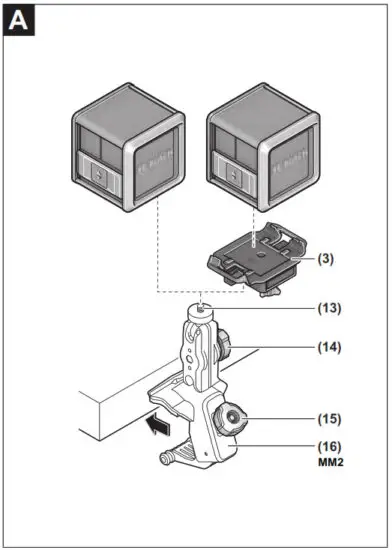 BOSCH 2103133 Home and Garden Quigo Green Cross Line Laser - fig 2