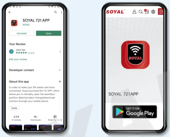 SOYAL 721 APP Function