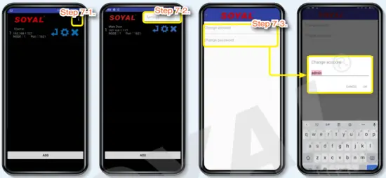 login account and password