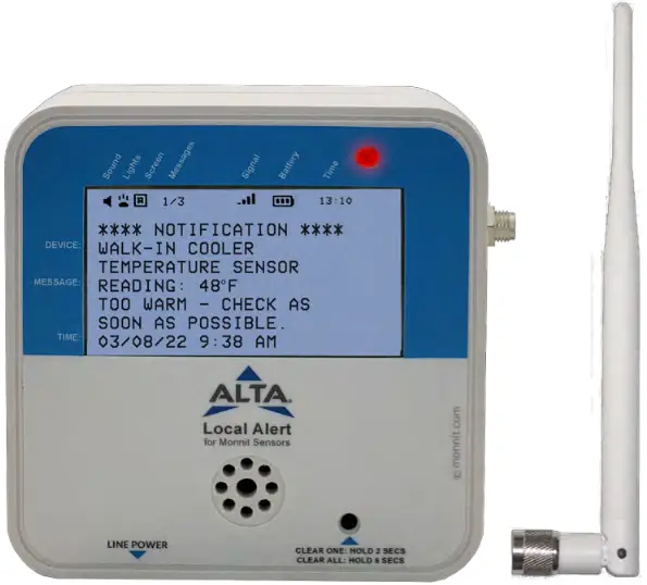 MONNIT MNO2 9 AV LA ALTA Wireless Local Alert