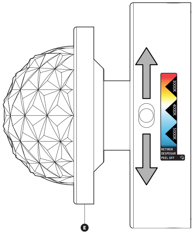 artika VAN CALC C1BL Carat LED Vanity Light - WIRE CONNECTION 1