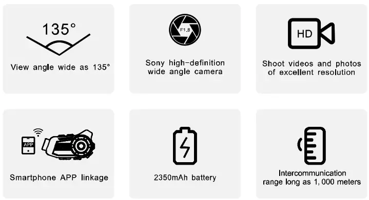 Goldstar Electronics S3 Helmet Intercom Recorder Bluetooth Headset - BT