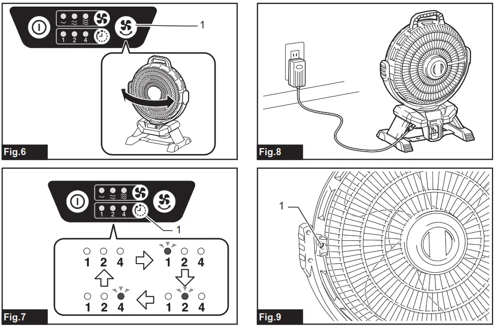 makita CF002G Cordless Portable Fan - 3