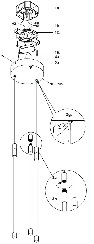 KUZCO MP75221 Ceiling LED Multi Pendants-FIG1