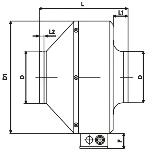 Ferono FKM Series FKM160 Duct Fan - Series