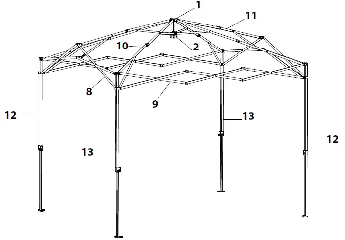 Eagle Peak 8 ft x 6 ft Foldable Green House-12