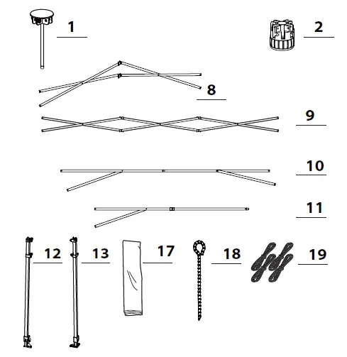 Eagle Peak 8 ft x 6 ft Foldable Green House-13