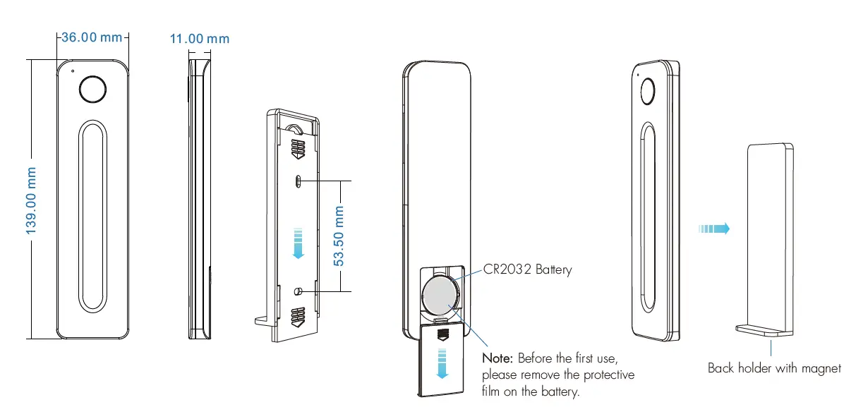 LEDLyskilder-R14-Ultrathin-Touch-Slide-RF-Remote-Controller-FIG1
