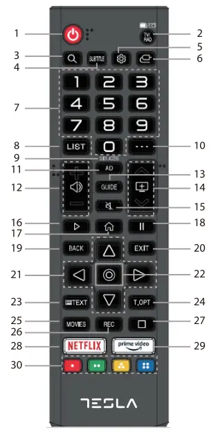 TESLA 43K625BUS 43 Inch 109cm UHD WebOS TV