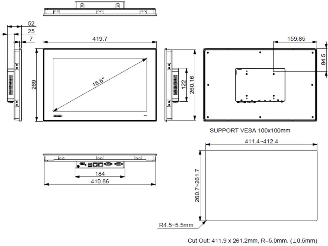 ADVANTECH TPC 100W 15 6 Inch Touch Panel Computer - fig 5