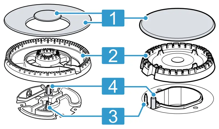 BOSCH PPC6A Built in Stainless Steel Gas Hob - 6