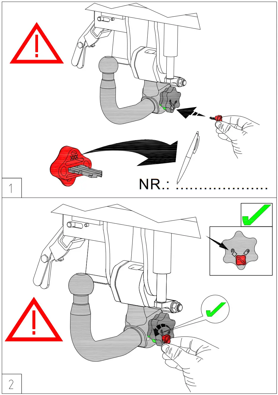 MVG 2080-S Swiveling Towbar - Figure 1