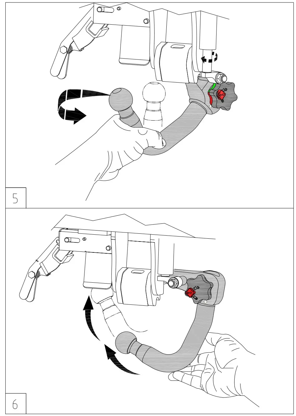 MVG 2080-S Swiveling Towbar - Figure 3