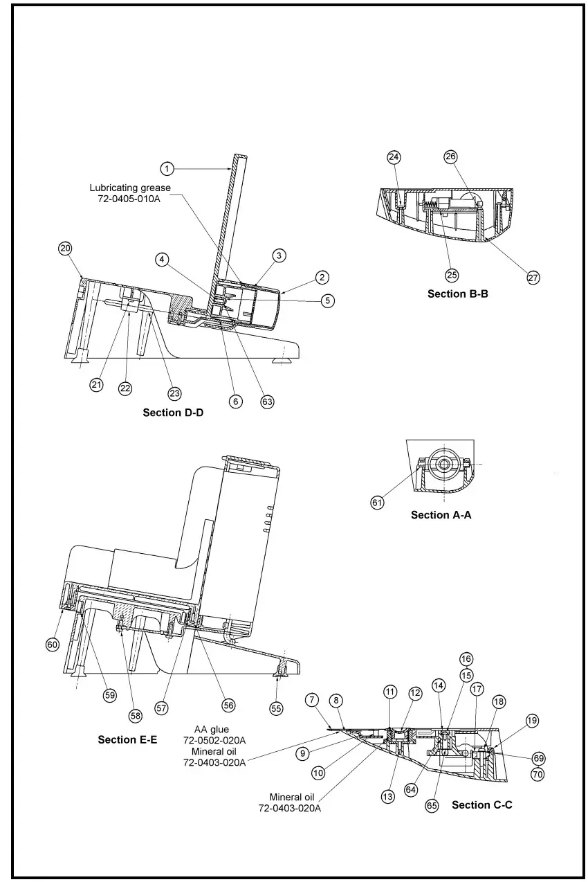 Sunbeam ES9600 17cm Food Deli Slicer - drawing 2