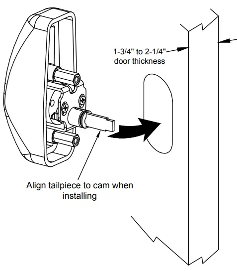 INSTALL TRIM ON DOOR