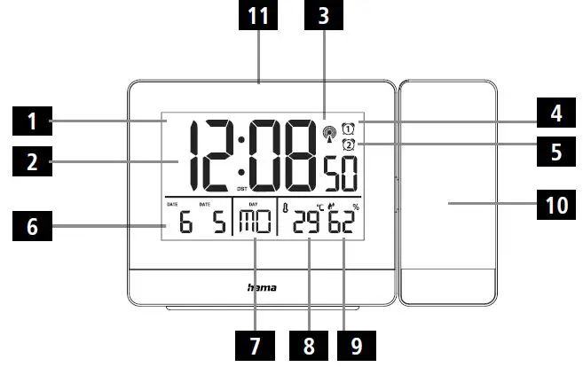 hama-00186332-Projection-Alarm-Clock-FIG-1