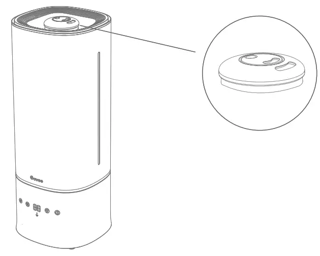 Govee H7142 Smart Humidifier - nozzles.