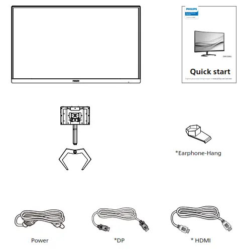 PHILIPS 27M1C3200VL Momentum 3000 Curved Gaming Monitor - 1