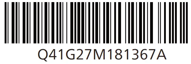 PHILIPS 27M1C3200VL Momentum 3000 Curved Gaming Monitor - bar code