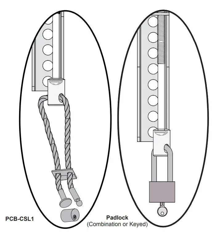 PREMIER MOUNTS P4263F Low Profile Mount for Flat Panels Installation Guide - Utilizing the Security Barrel