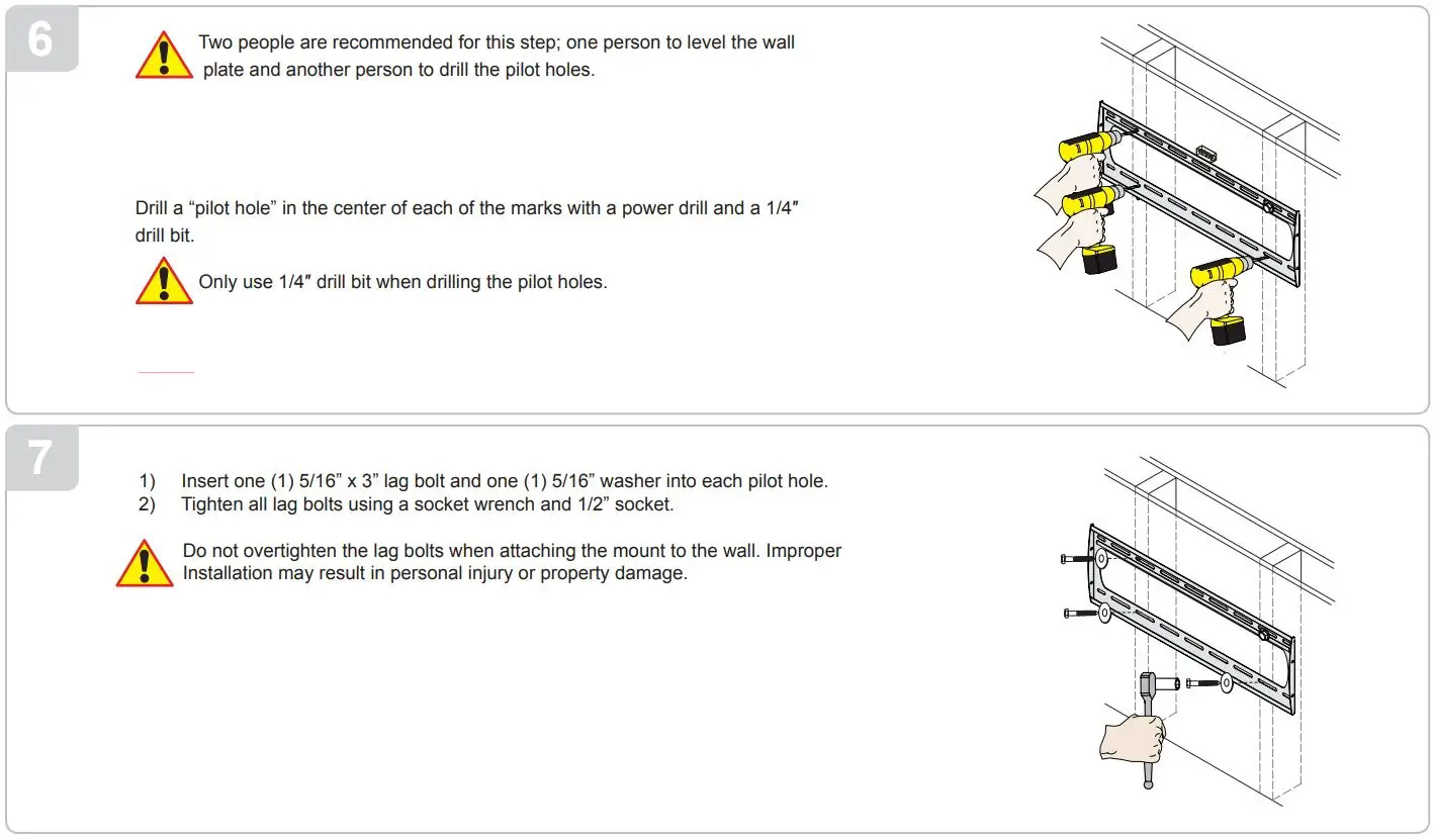 PREMIER MOUNTS P4263F Low Profile Mount for Flat Panels Installation Guide - Wood Stud Installation
