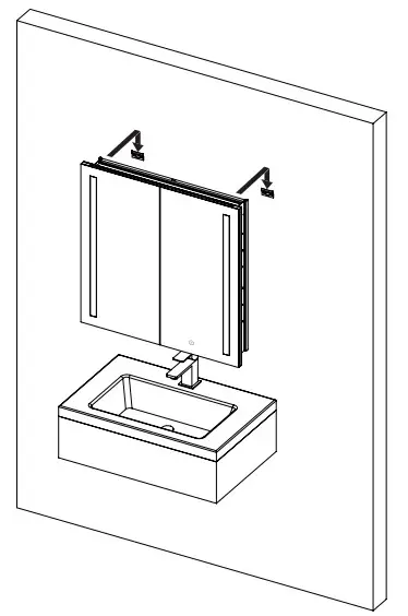 HOMEDEPOT DG0JI220824029 Aluminum Frameless Surface Mount Soft Close Medicine Cabinet with Mirror and LED Lighting - Fig 10