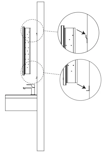 HOMEDEPOT DG0JI220824029 Aluminum Frameless Surface Mount Soft Close Medicine Cabinet with Mirror and LED Lighting - Fig 15