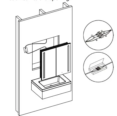 HOMEDEPOT DG0JI220824029 Aluminum Frameless Surface Mount Soft Close Medicine Cabinet with Mirror and LED Lighting - Fig 26