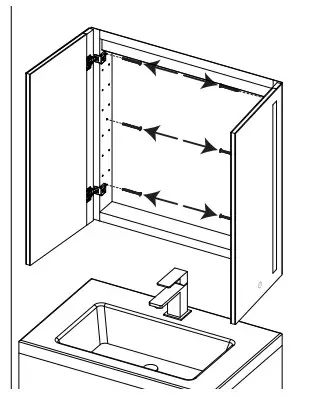 HOMEDEPOT DG0JI220824029 Aluminum Frameless Surface Mount Soft Close Medicine Cabinet with Mirror and LED Lighting - Fig 28