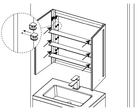 HOMEDEPOT DG0JI220824029 Aluminum Frameless Surface Mount Soft Close Medicine Cabinet with Mirror and LED Lighting - Fig 29