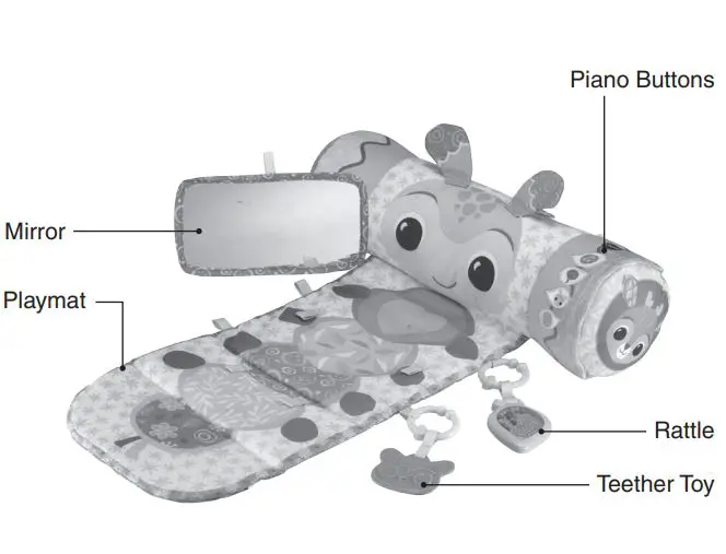 vtech Tummy Time Play Pillow User Guide - Overview