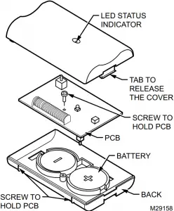 Fig. 12. Door sensor battery replacement
